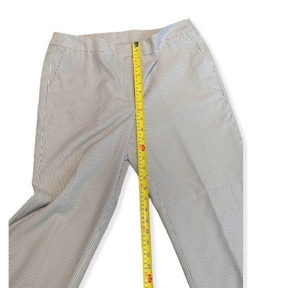 NINE West Navy Striped Dress Pants - Picture 5 of 8